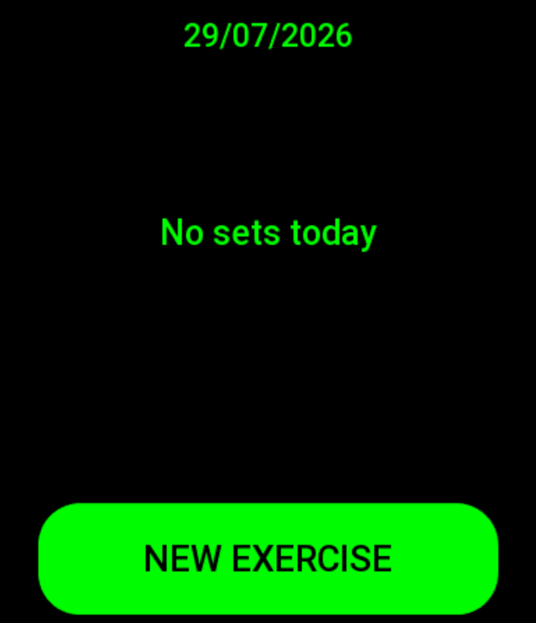LiftCloud running on a Zepp OS smartwatch